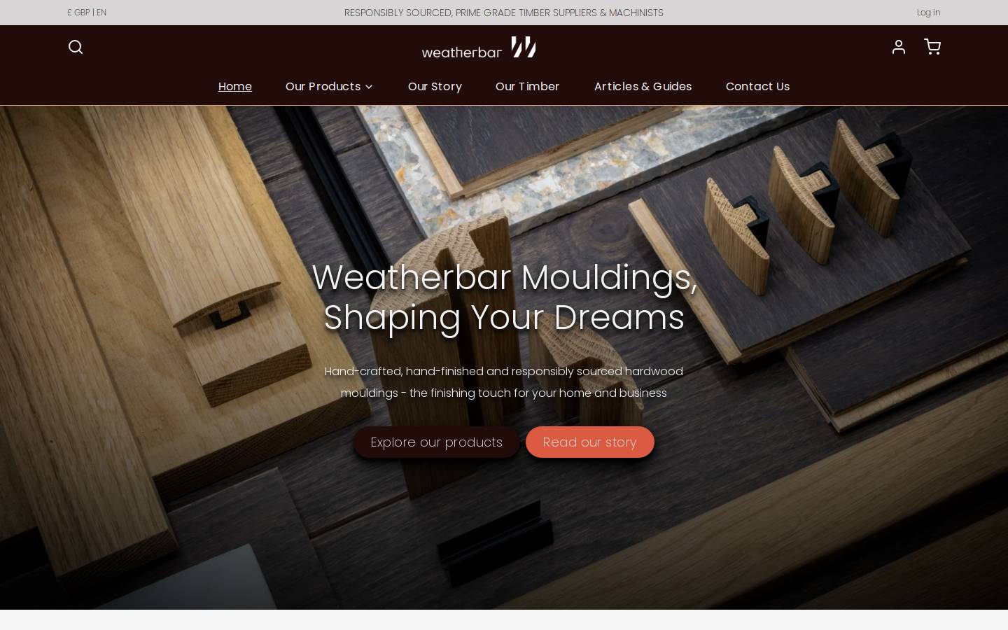 weatherbar.co.uk homepage screenshot