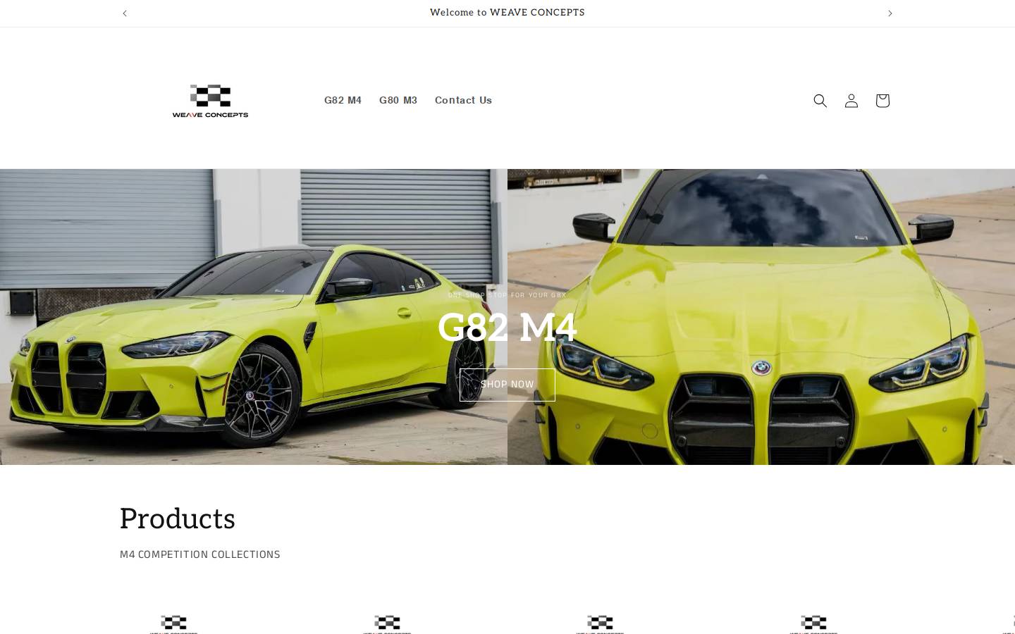 weaveconcepts.com homepage screenshot