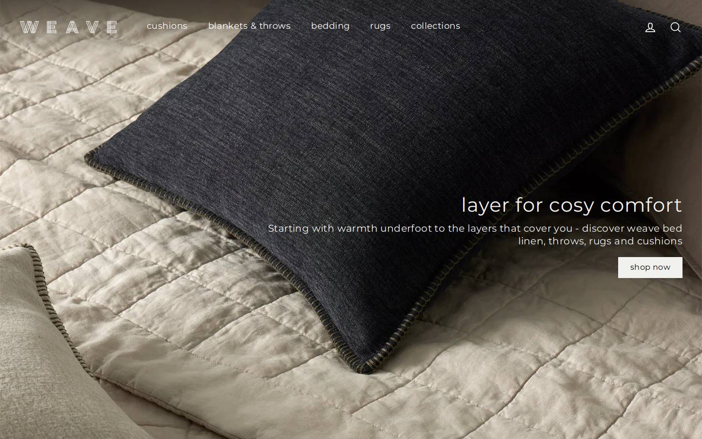 weavehome.com.au homepage screenshot
