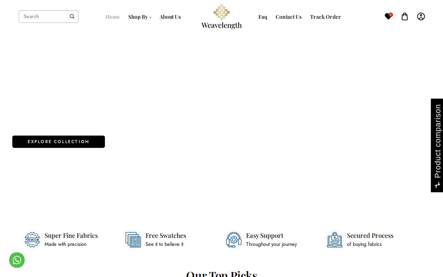 weavelength.com homepage screenshot
