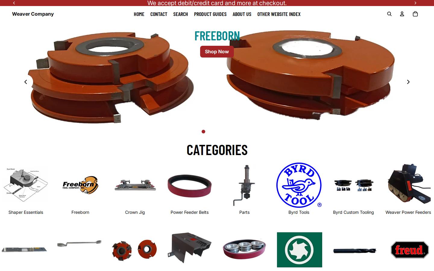 weaver-company.com homepage screenshot
