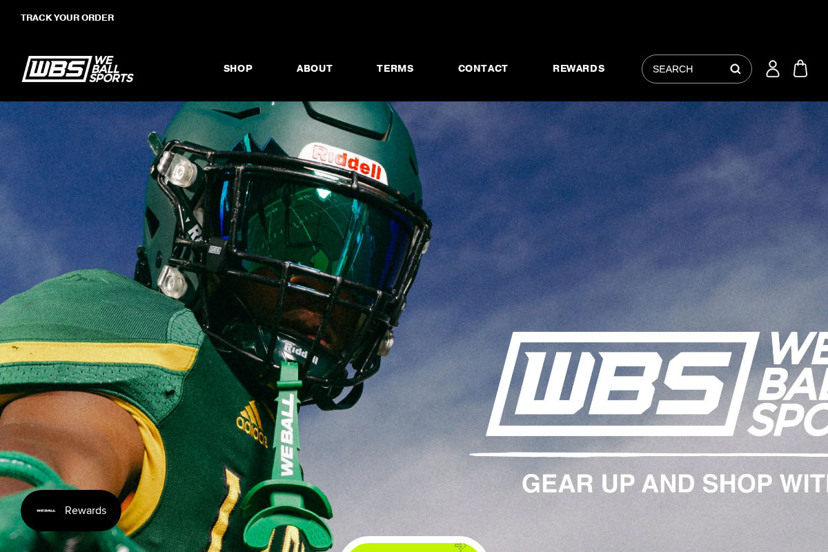 We Ball Sports  homepage screenshot
