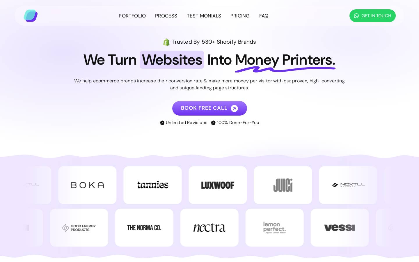 Webbe Agency homepage screenshot