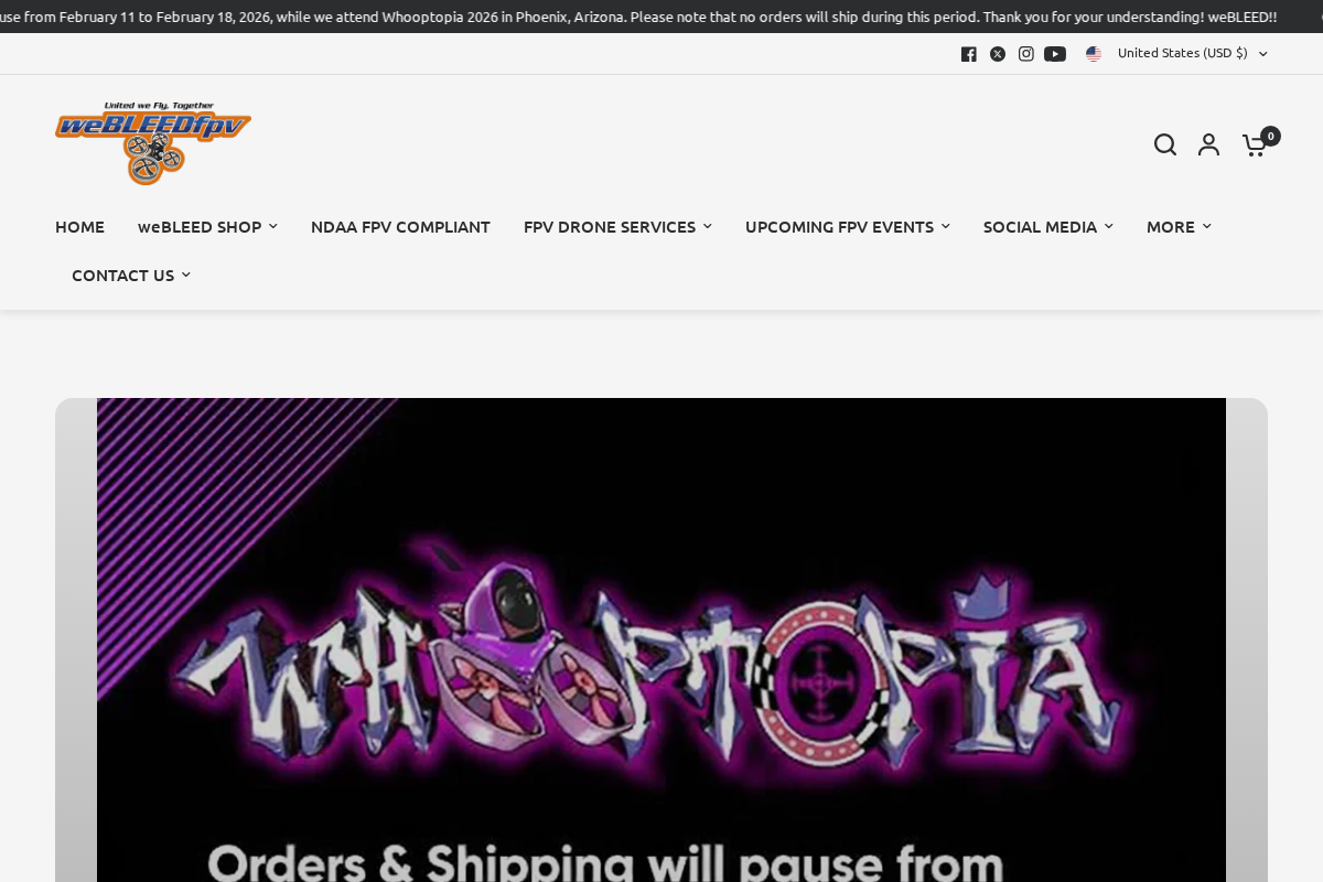 weBLEEDfpv homepage screenshot