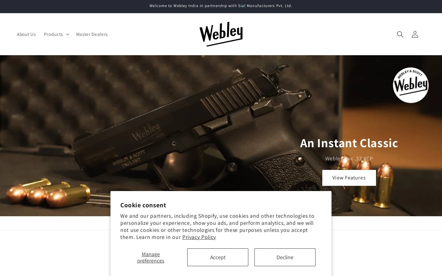 webleyscott.in homepage screenshot