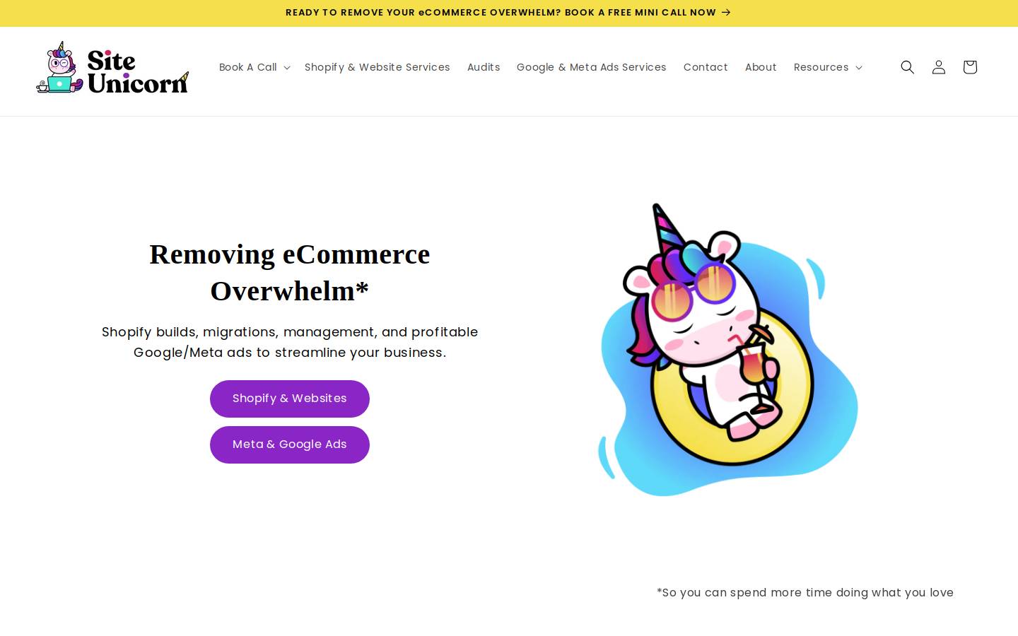 webunicorns.au homepage screenshot
