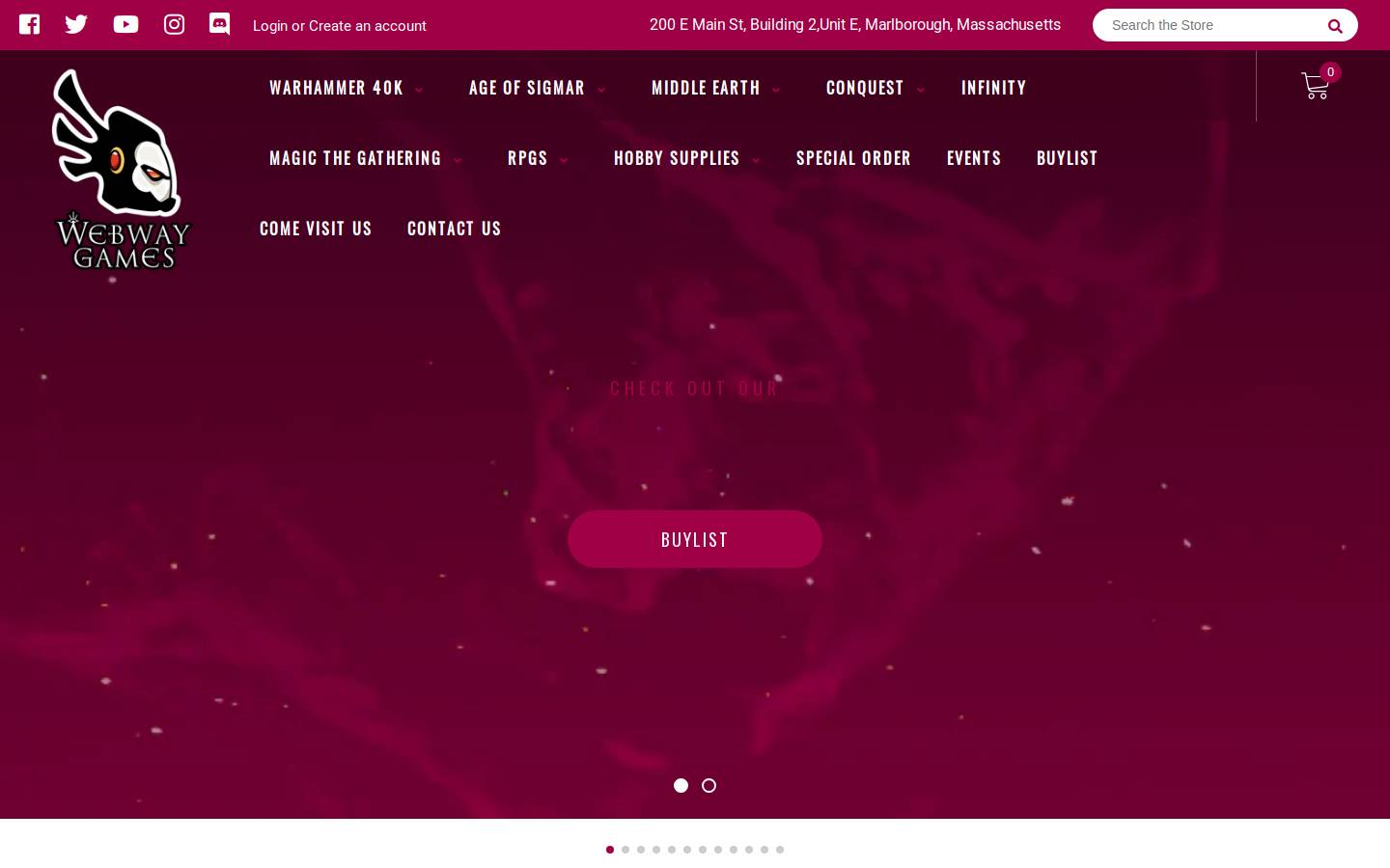 webwaygames.com homepage screenshot