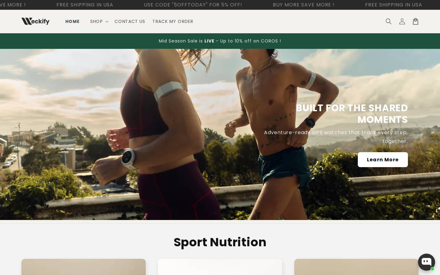 weckify.com homepage screenshot