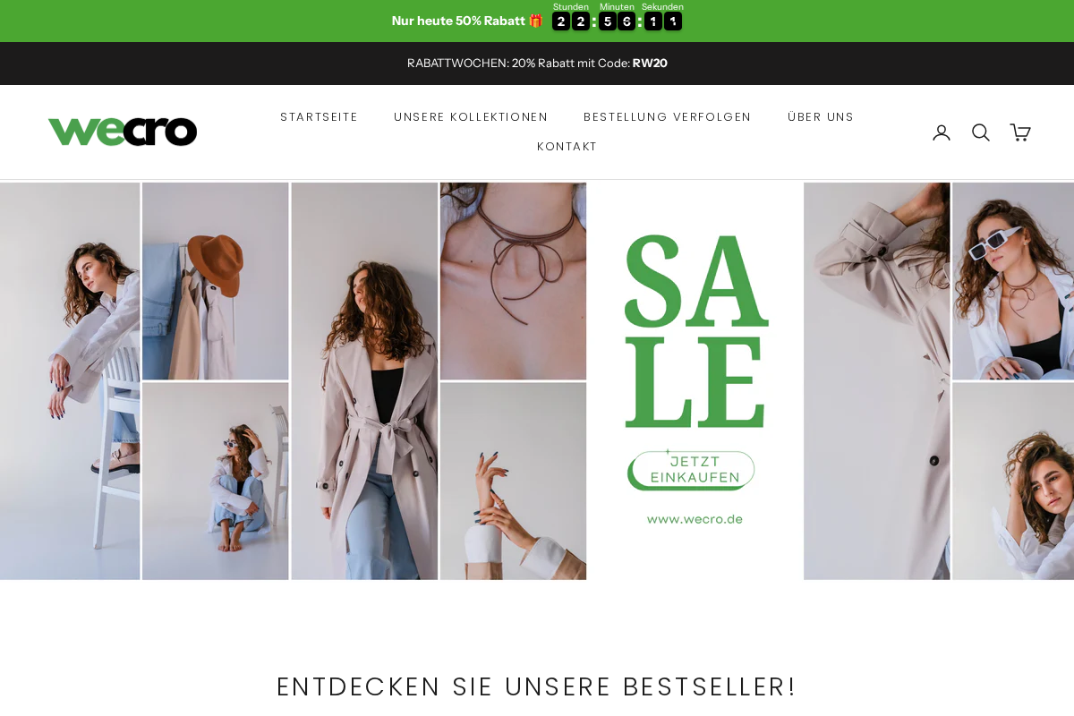 Wecro.de homepage screenshot