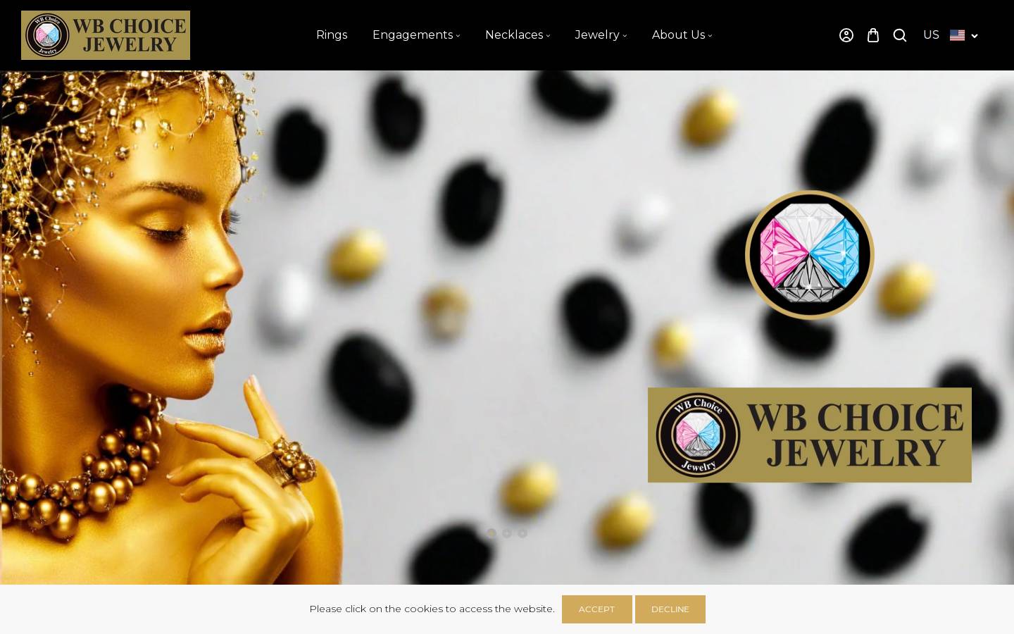 weddingbandschoice.com homepage screenshot