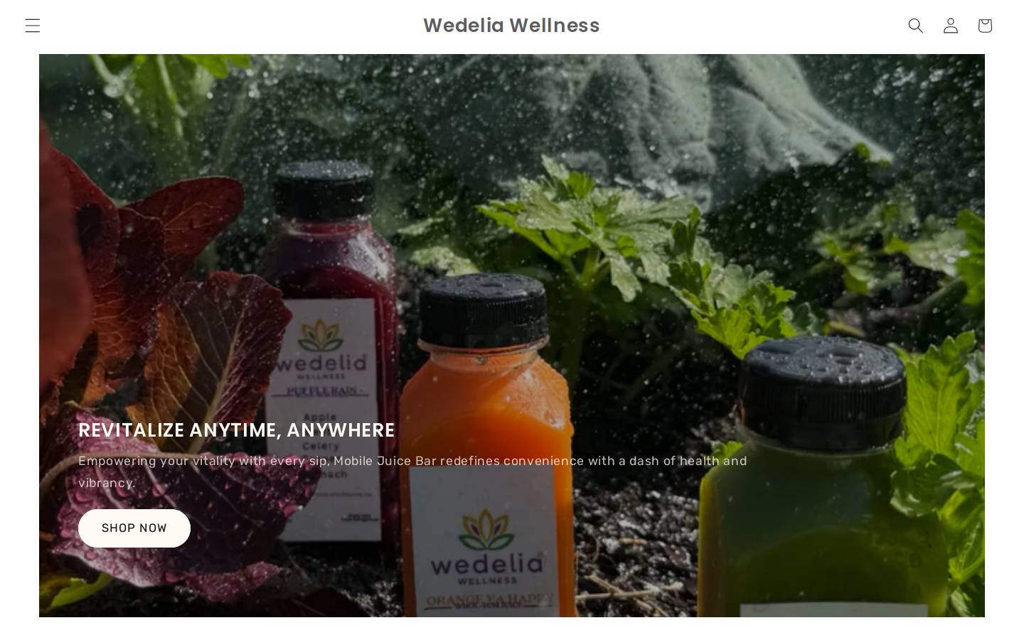 wedeliawellness.com homepage screenshot