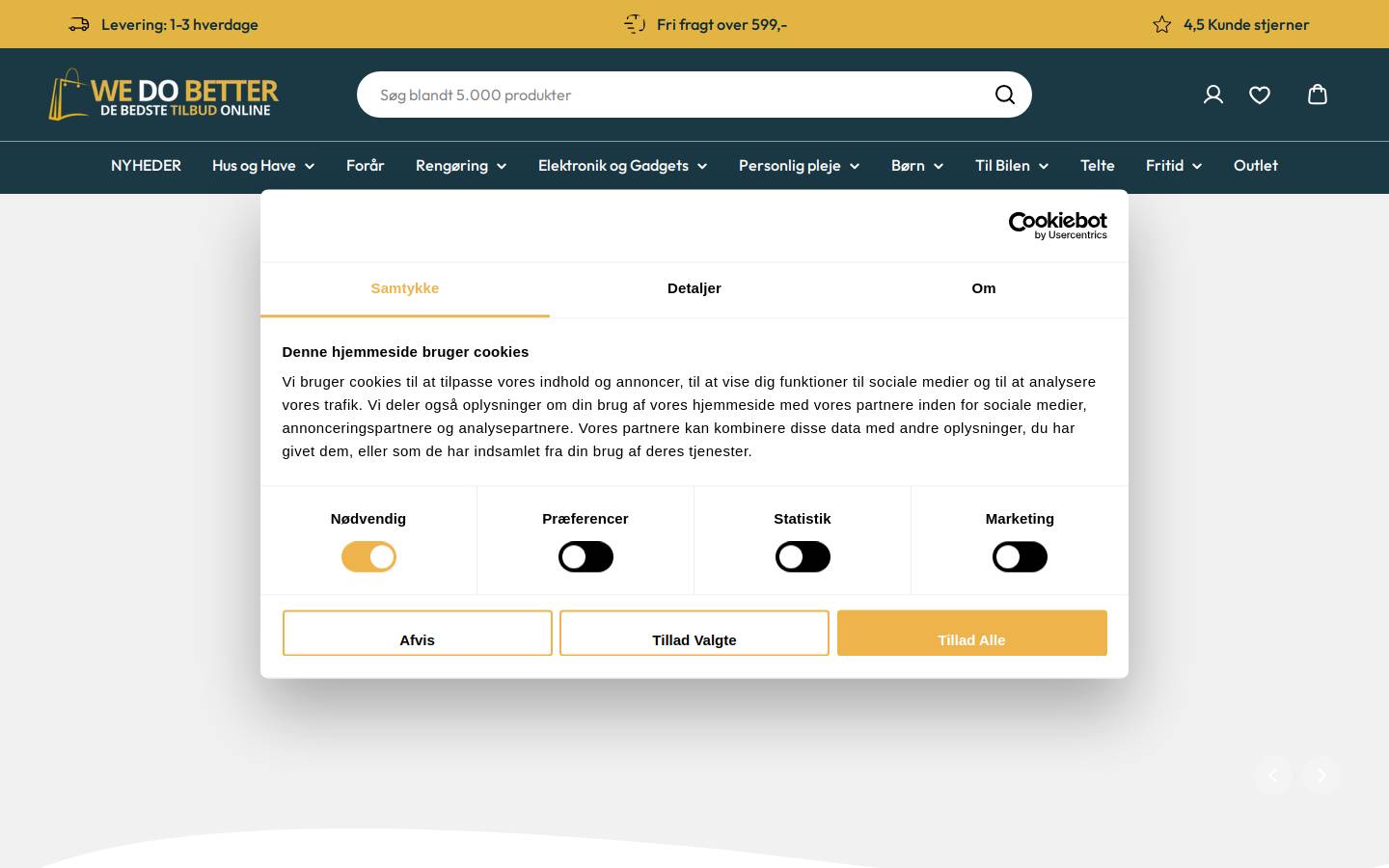 Wedobetter homepage screenshot
