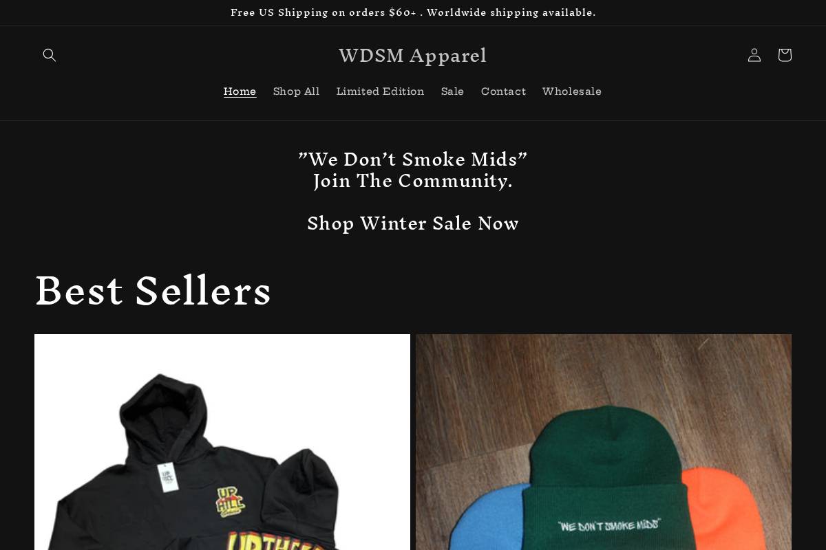 wedontsmokemids.com homepage screenshot