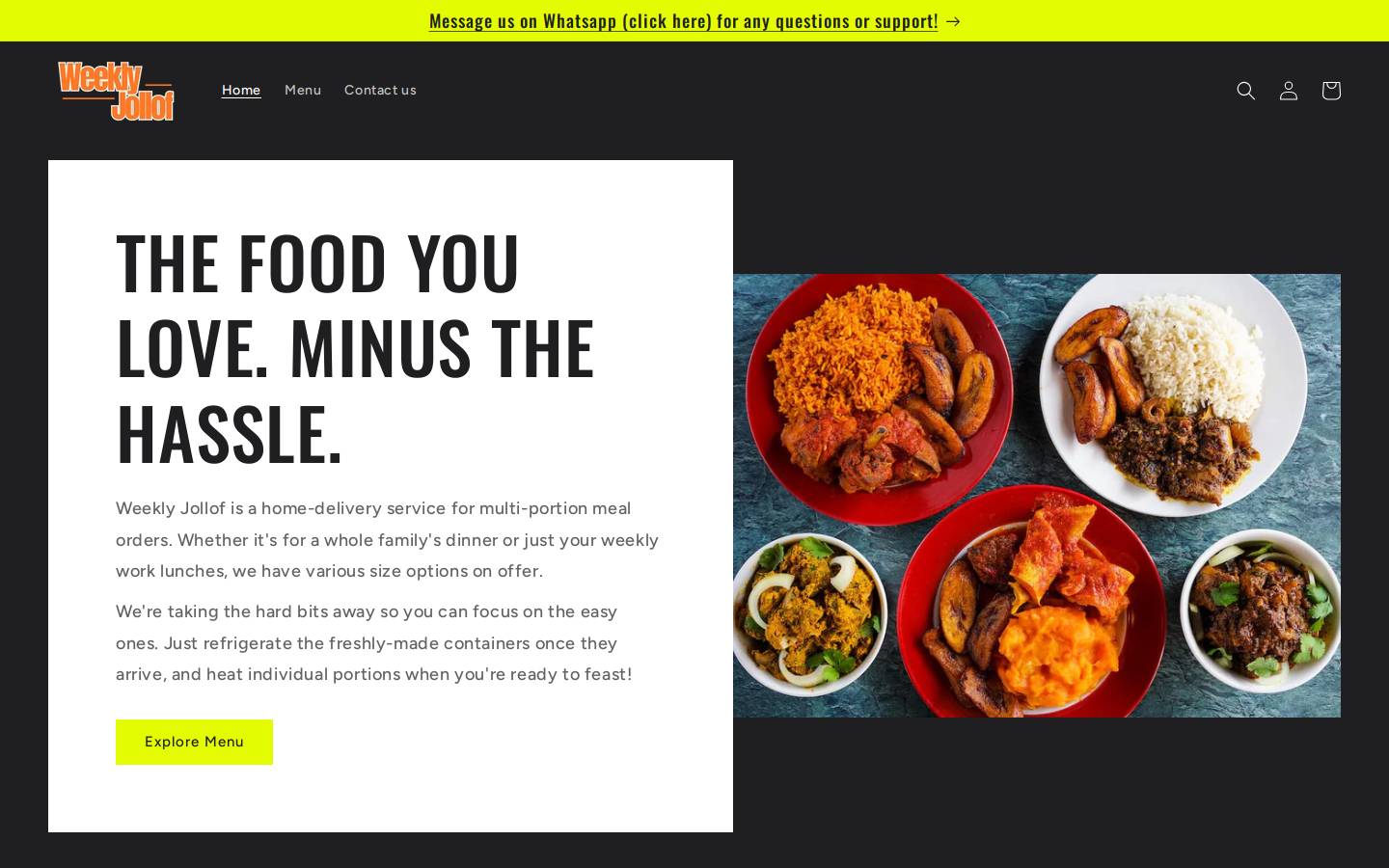 weeklyjollof.com homepage screenshot