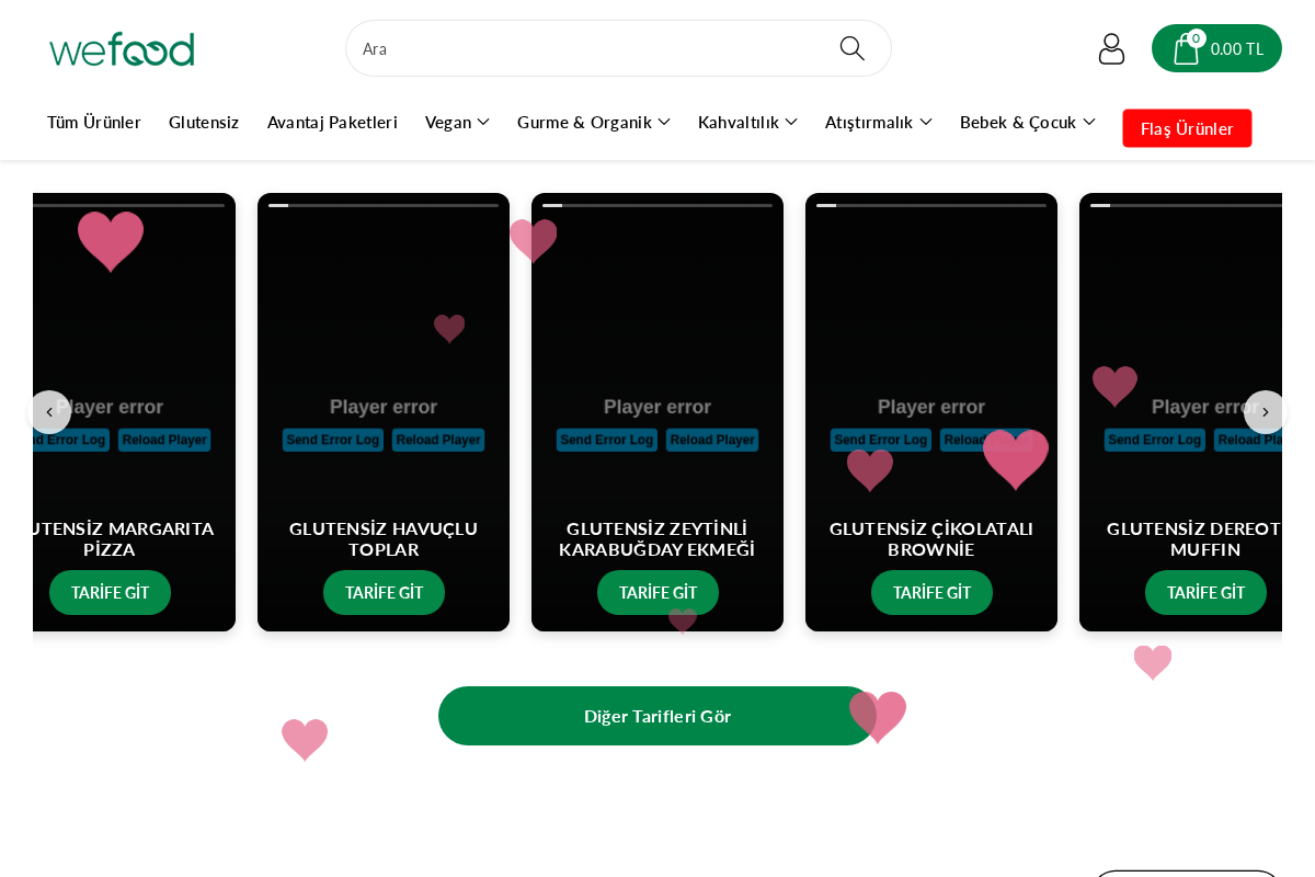 Wefood homepage screenshot