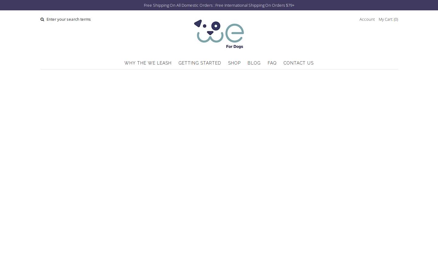 wefordogs.com homepage screenshot