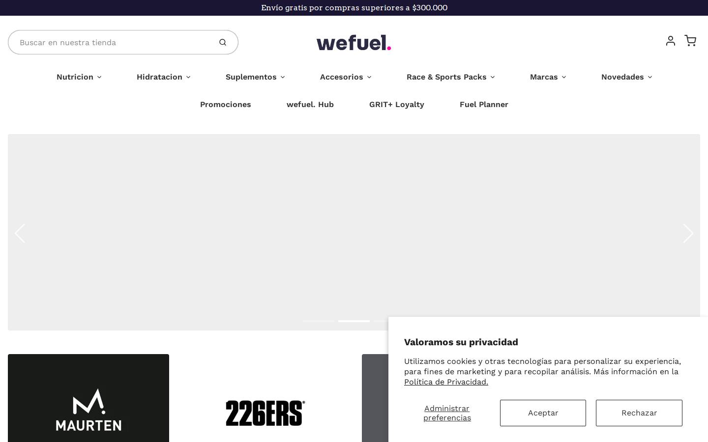 wefuelco.com homepage screenshot