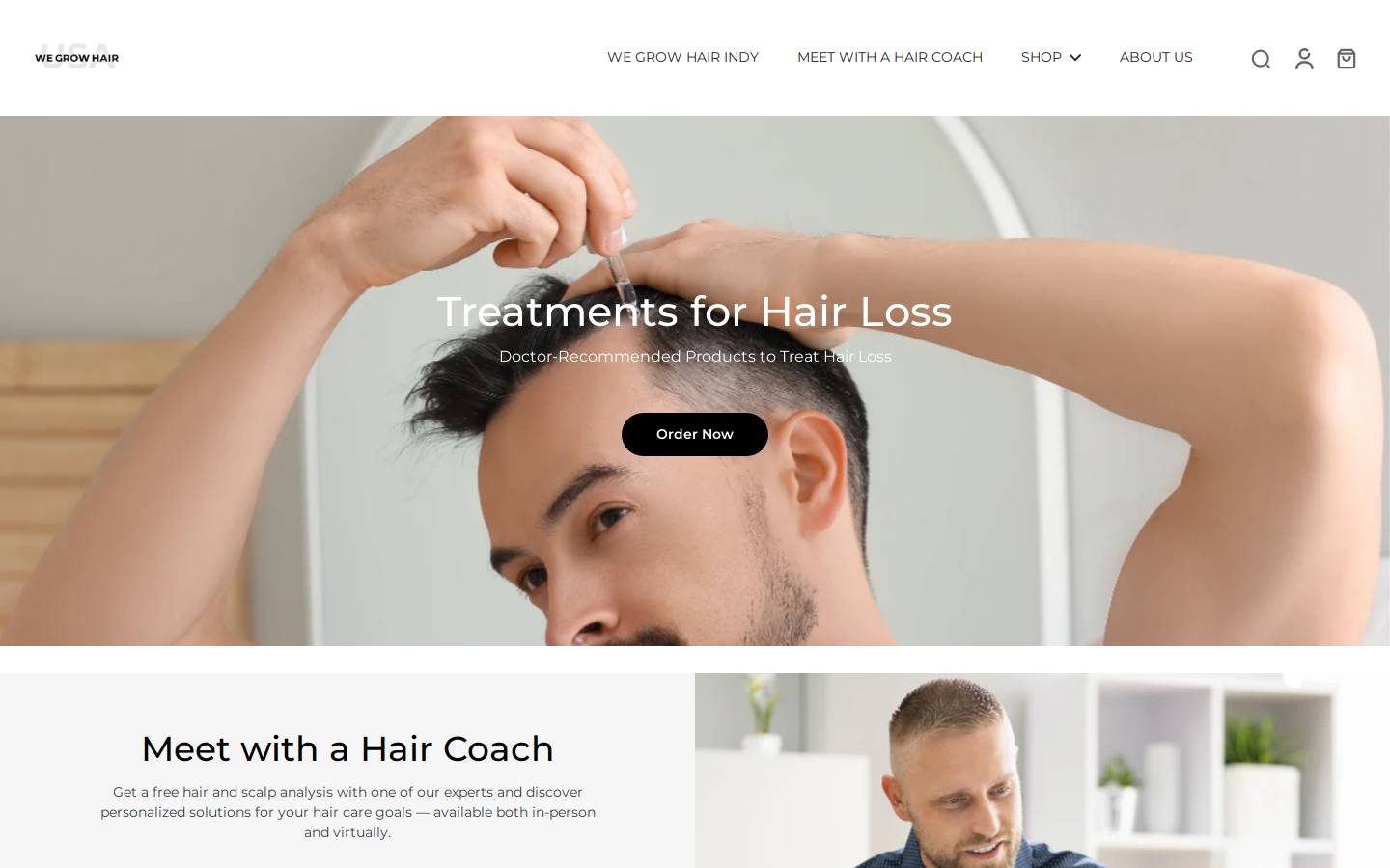 wegrowhairusa.com homepage screenshot