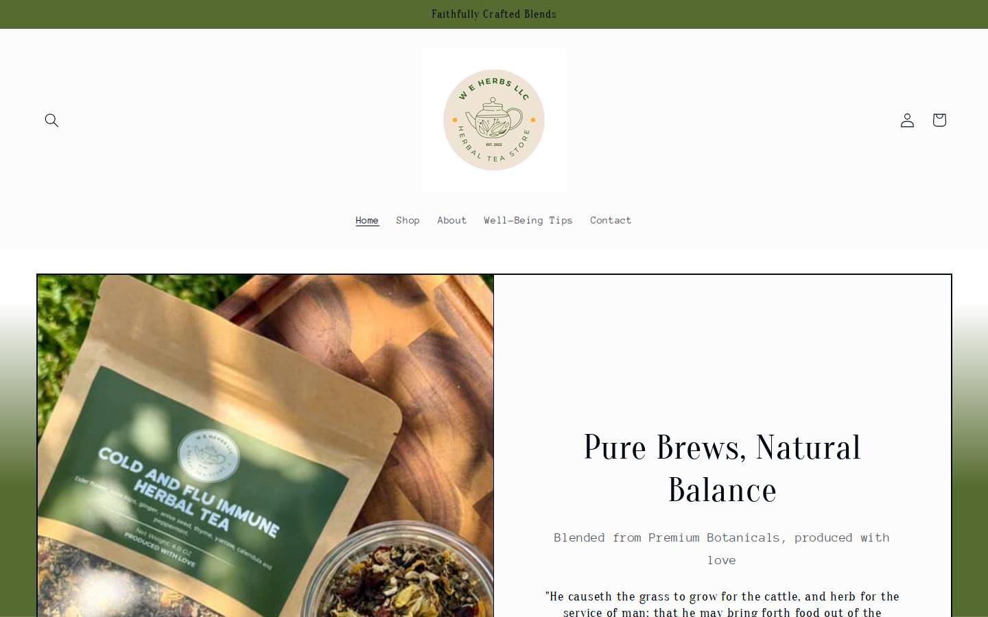weherbsco.com homepage screenshot