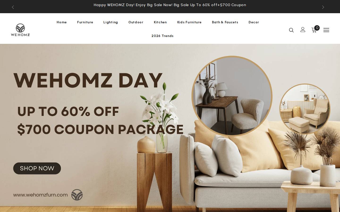 Wehomz homepage screenshot