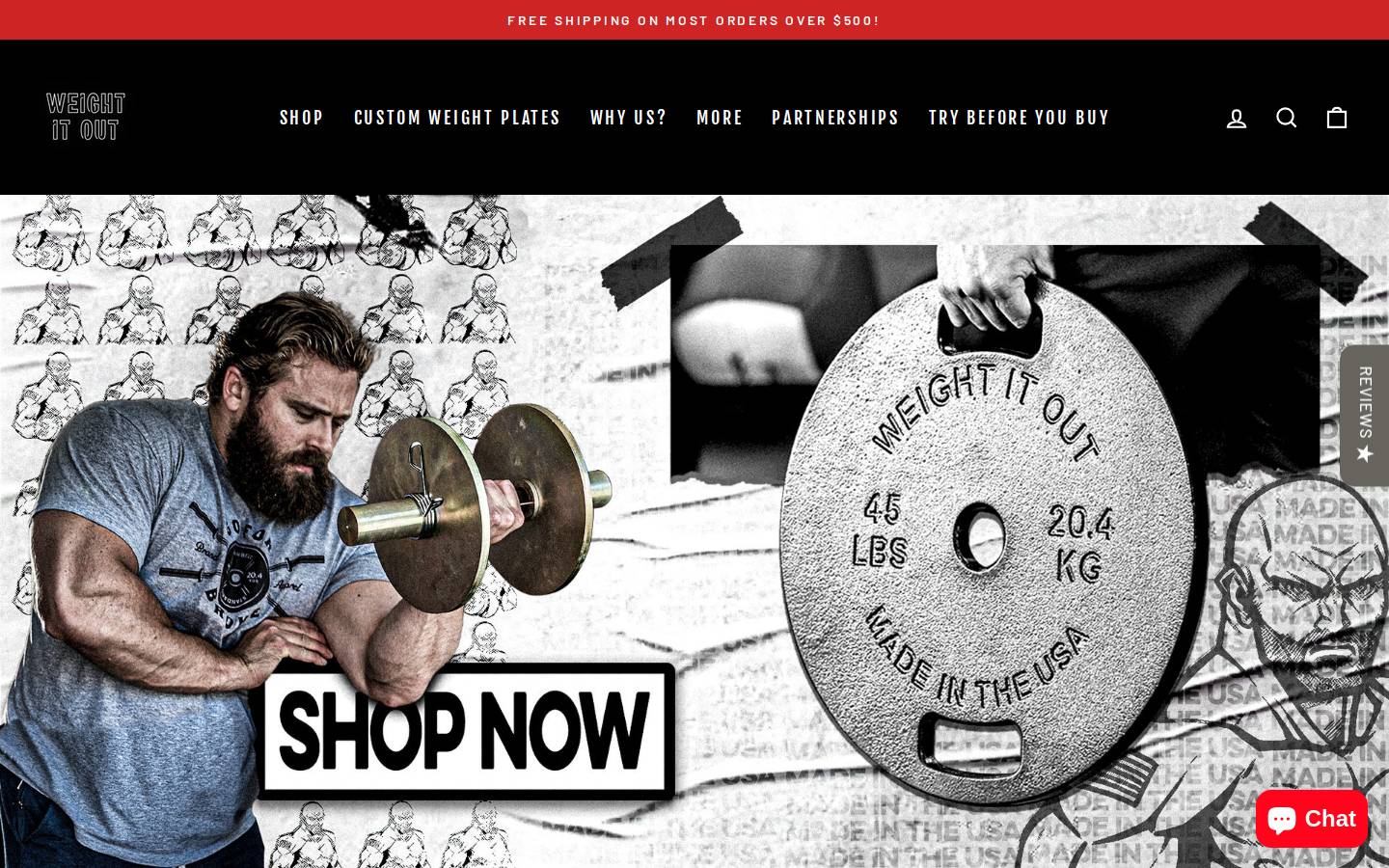weightitout.us homepage screenshot
