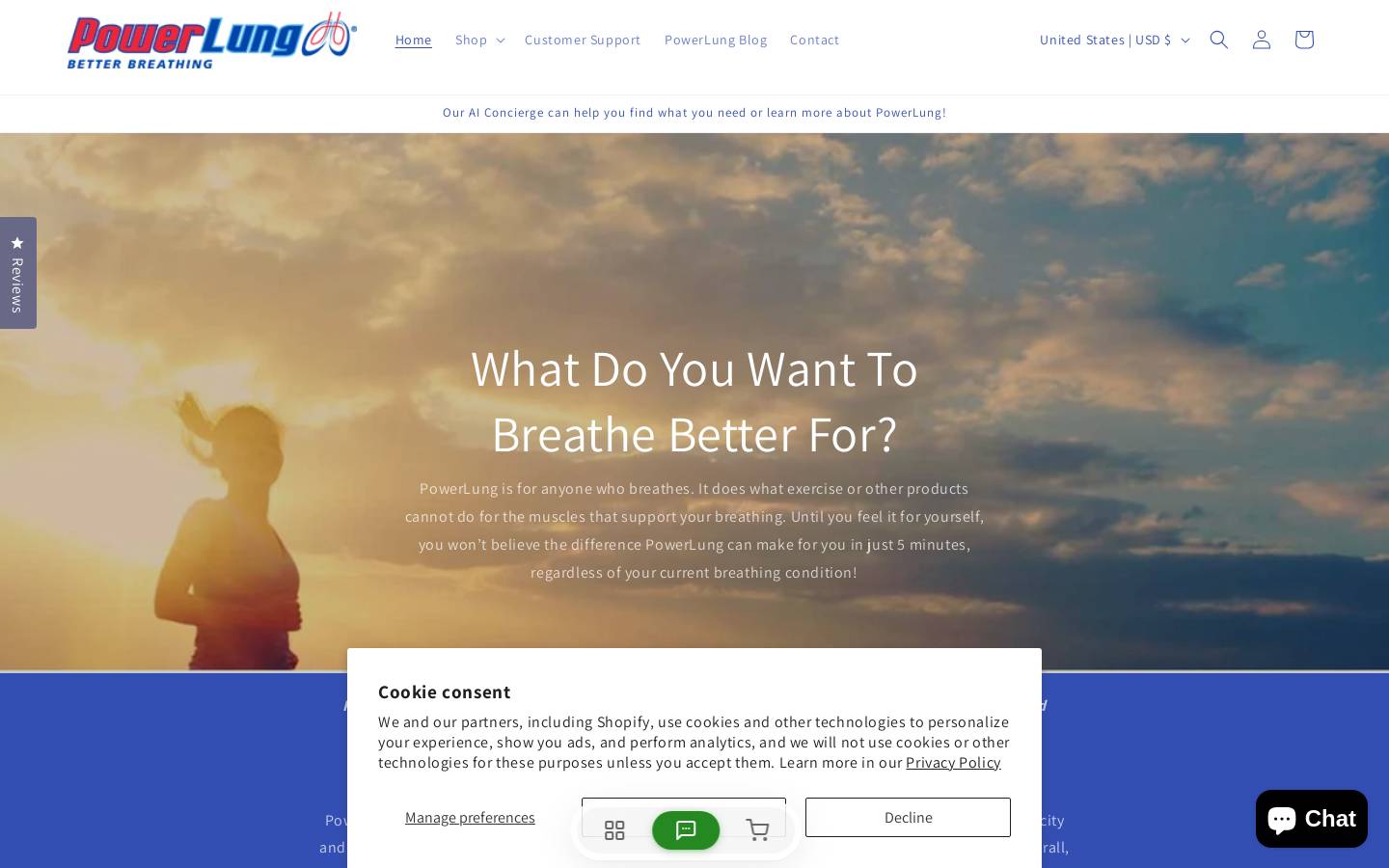 weighttrainingforyourlungs.com homepage screenshot