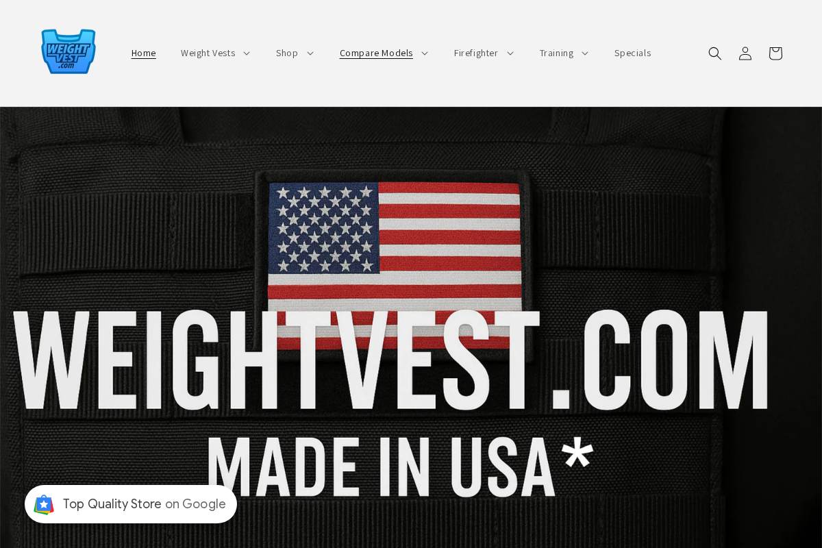 Weightvest.com homepage screenshot