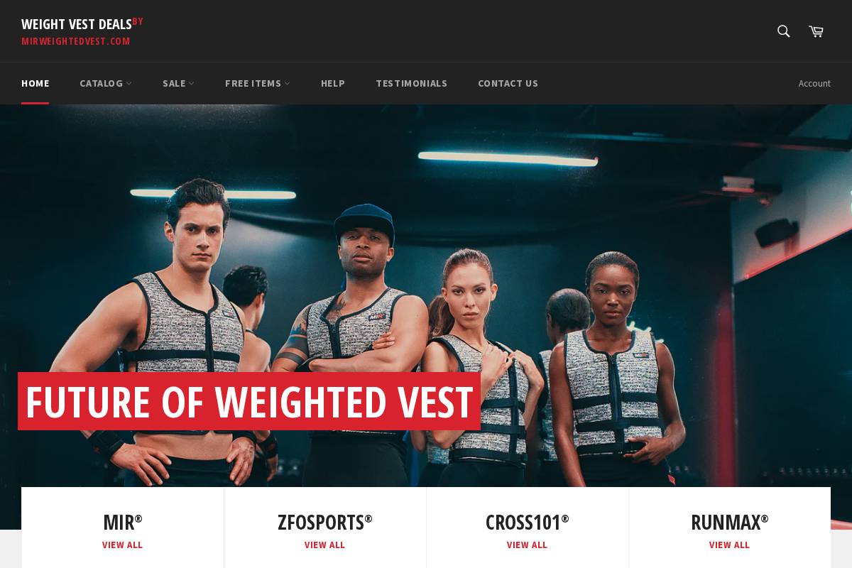 weightvestdeals.com homepage screenshot