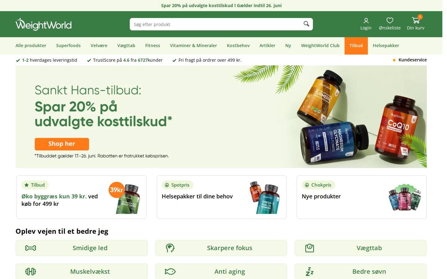 WeightWorld.dk homepage screenshot