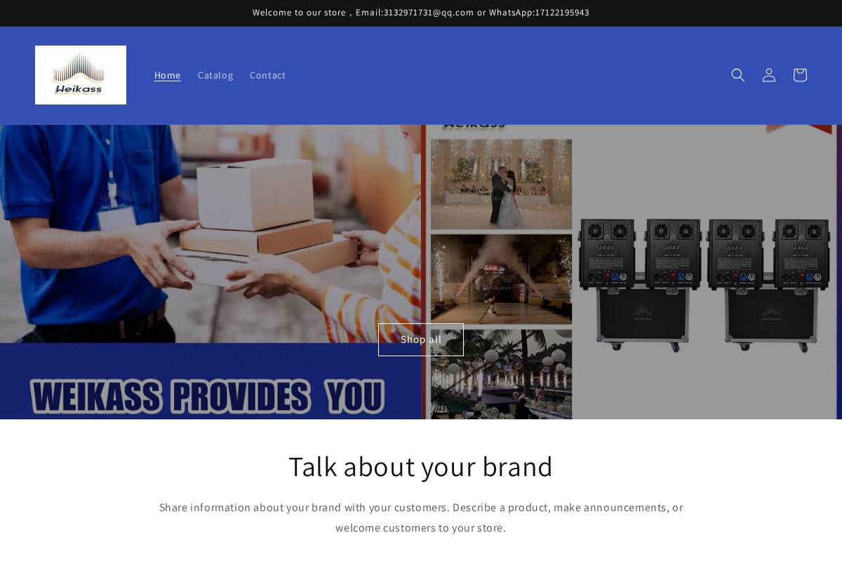 weikasslight.com homepage screenshot