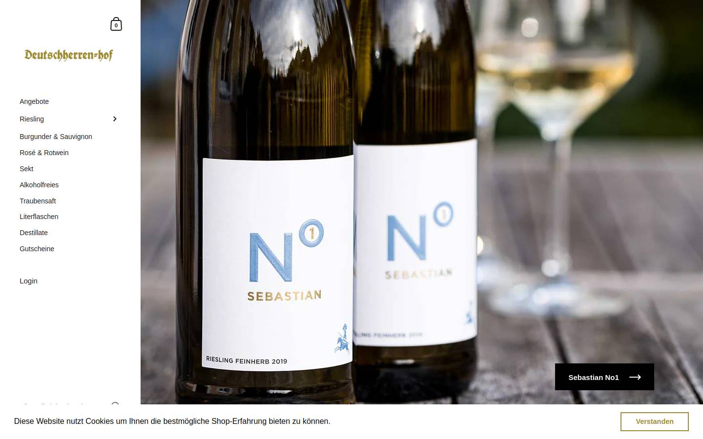 weingut-deutschherrenhof.shop homepage screenshot