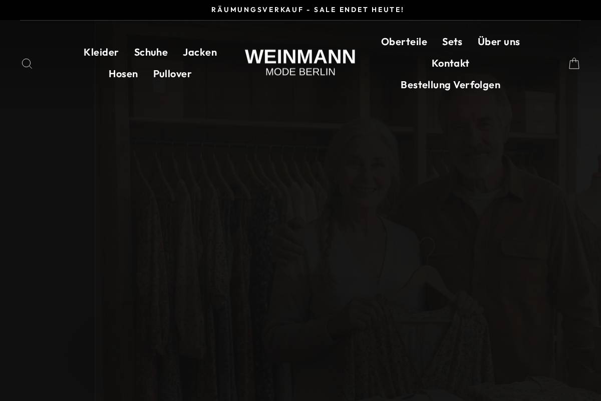 weinmannmode.de homepage screenshot