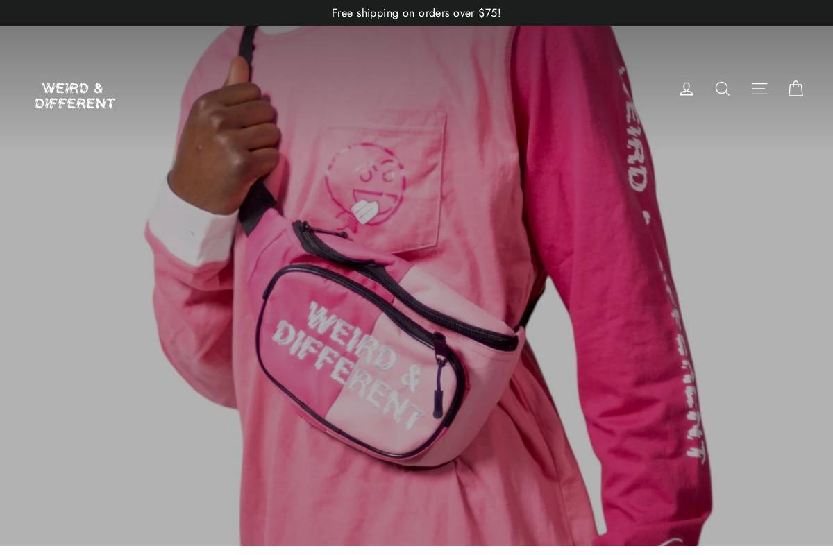 weirdndifferent.com homepage screenshot