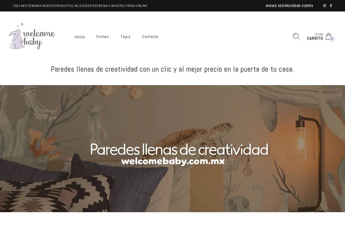 welcomebaby.com.mx homepage screenshot