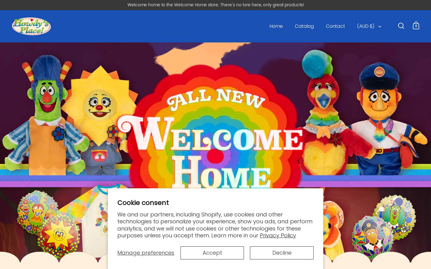 welcomehome.shop homepage screenshot