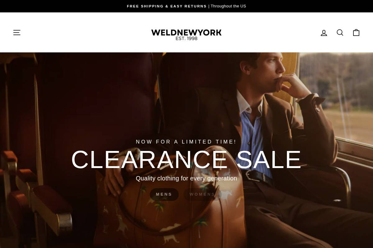 Weldnewyork homepage screenshot