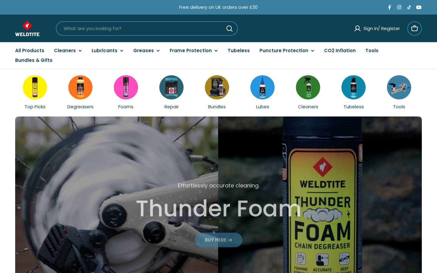 weldtite.co.uk homepage screenshot