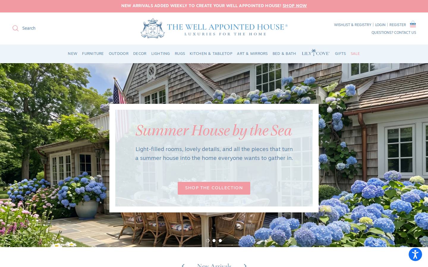 wellappointedhouse.com homepage screenshot