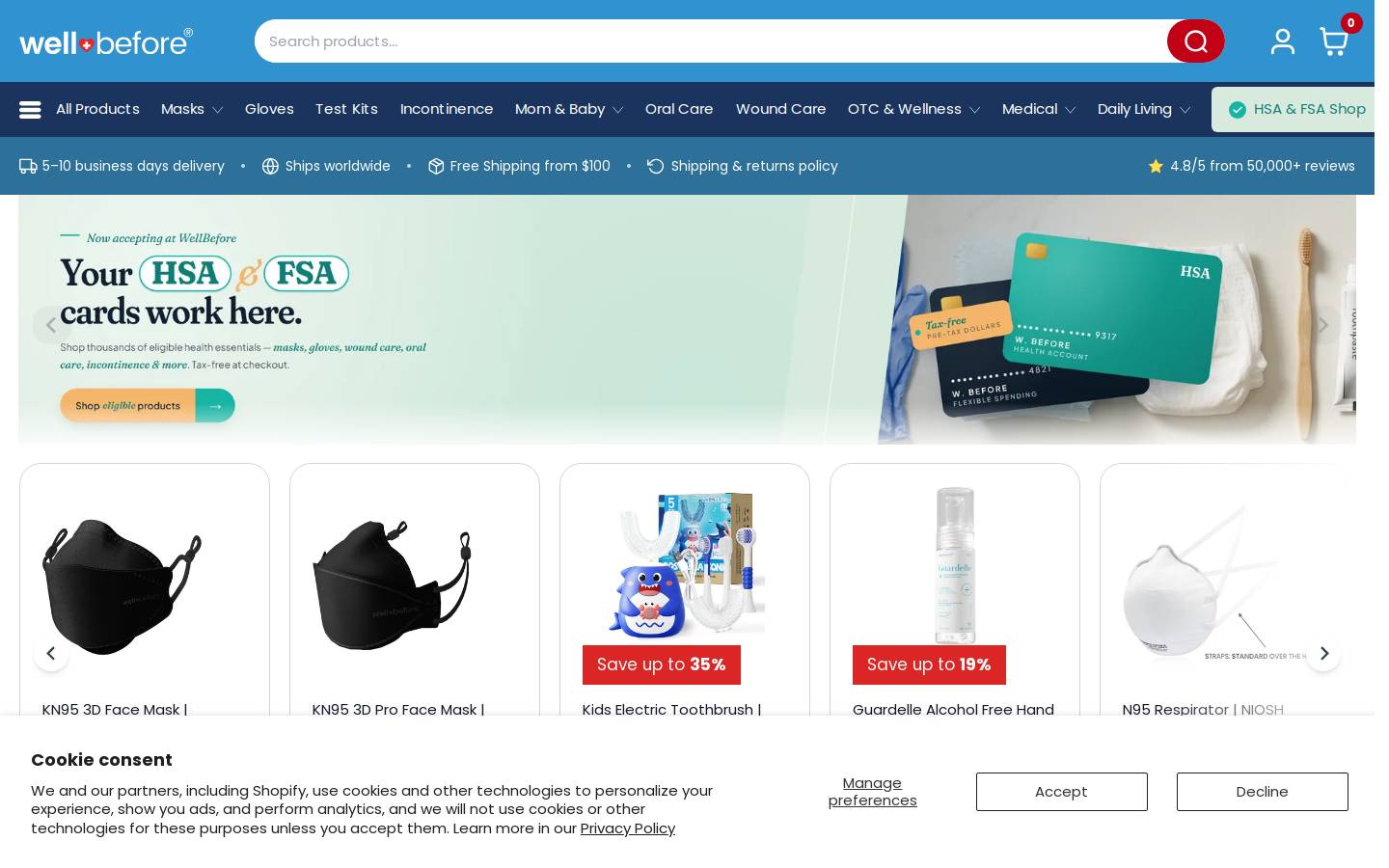 WellBefore homepage screenshot