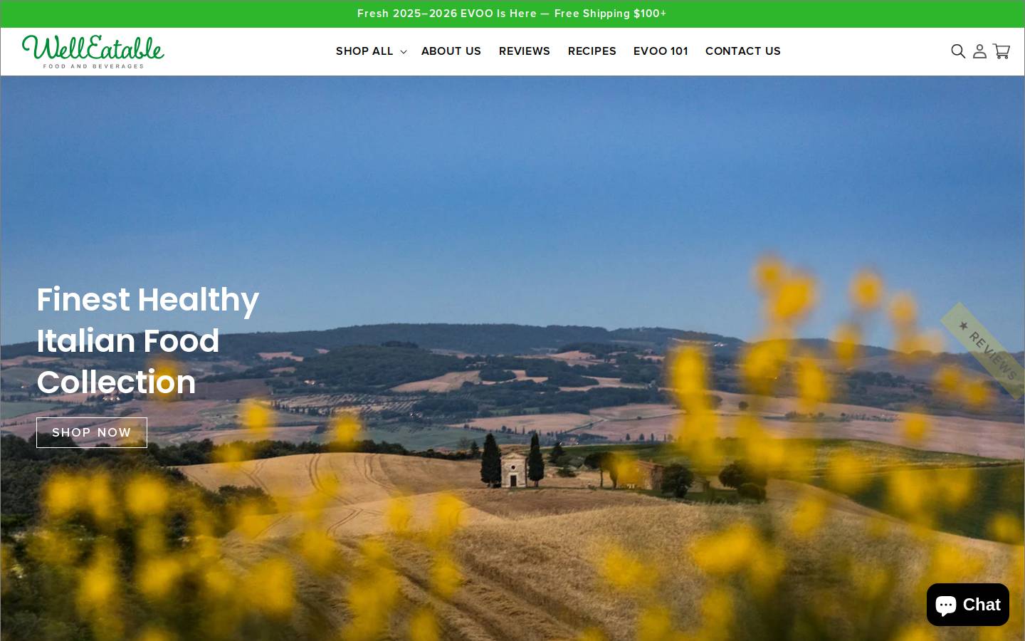welleatable.co homepage screenshot