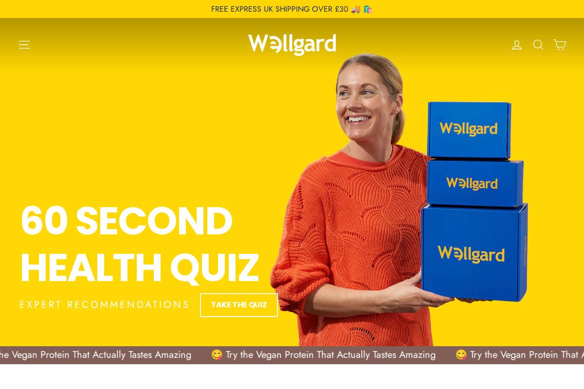Wellgard homepage screenshot