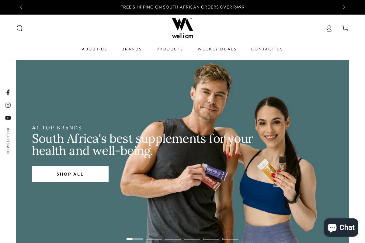 welliam.co.za homepage screenshot