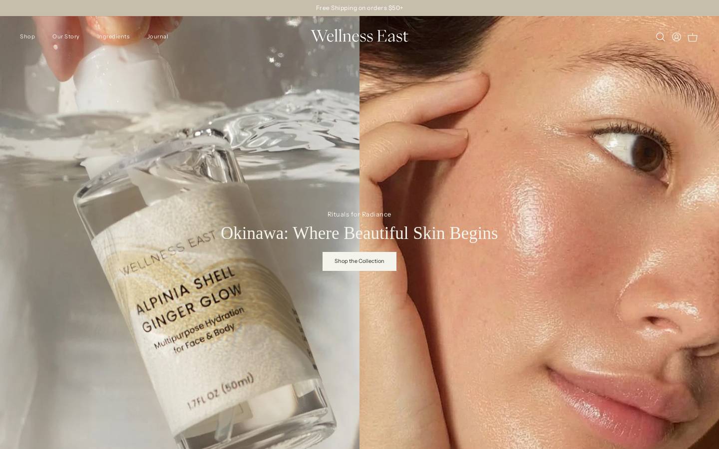 wellnesseast.store homepage screenshot