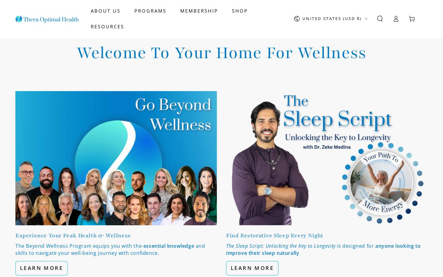 wellnessproductsoftheworld.com homepage screenshot