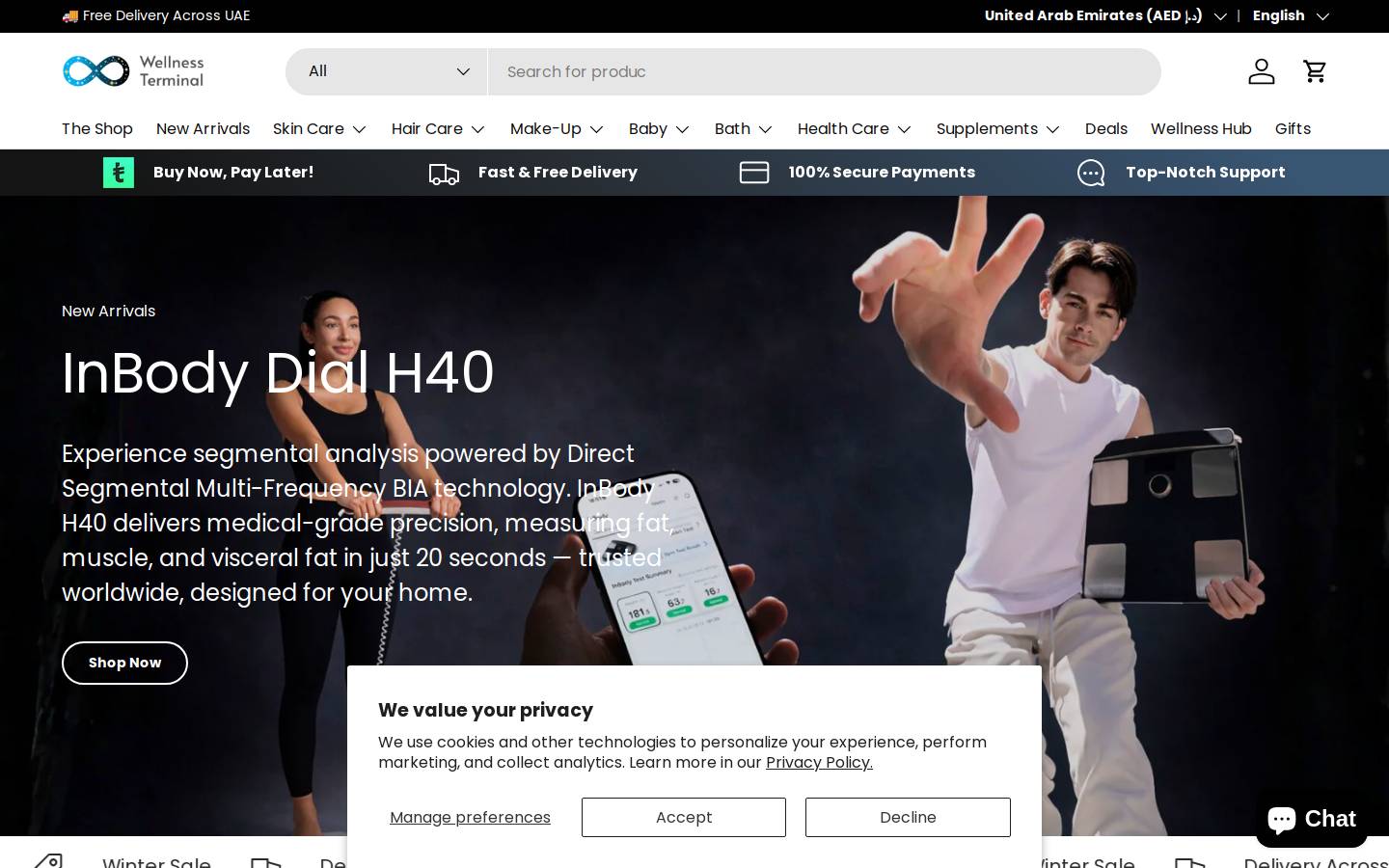 wellnessterminal.com homepage screenshot