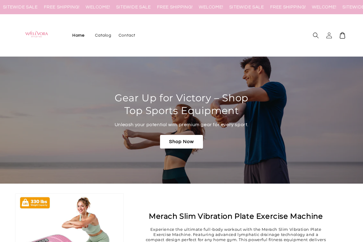 WellVora homepage screenshot