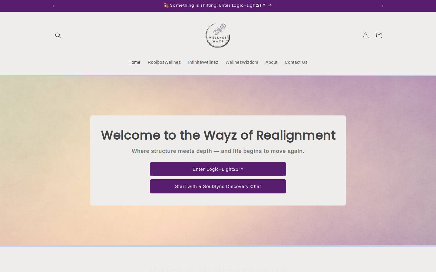 wellnezwayz.shop homepage screenshot