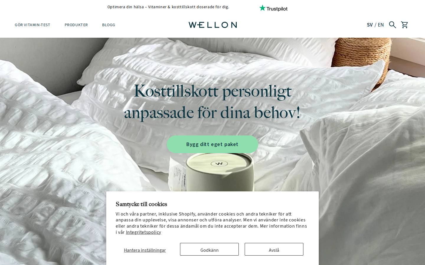 WLN Group AB homepage screenshot