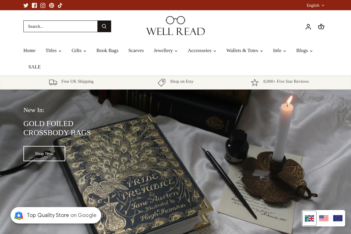 Well Read Company homepage screenshot