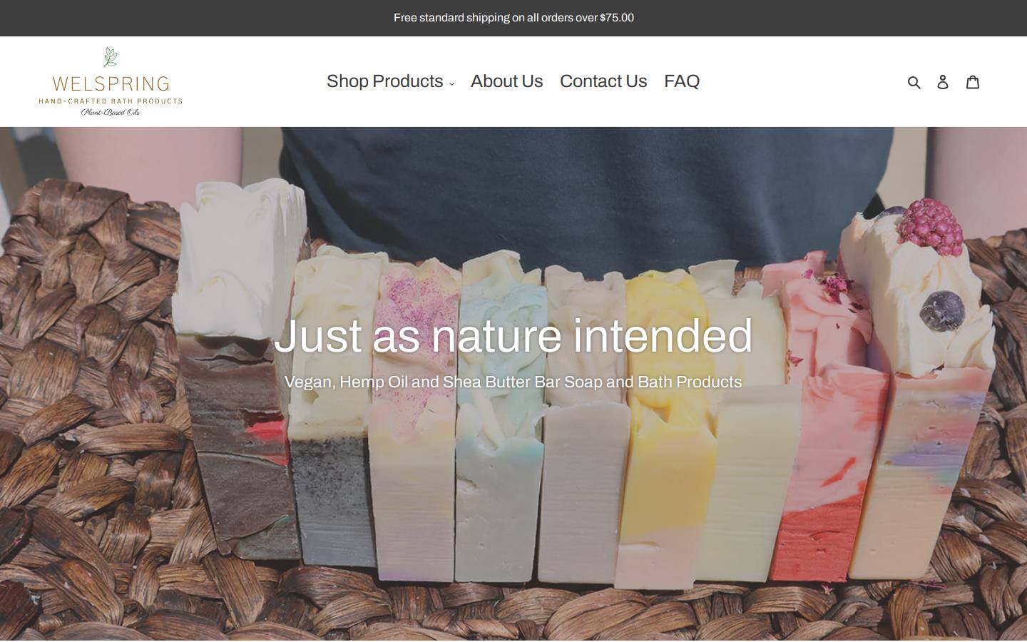 wellspringsoap.com homepage screenshot